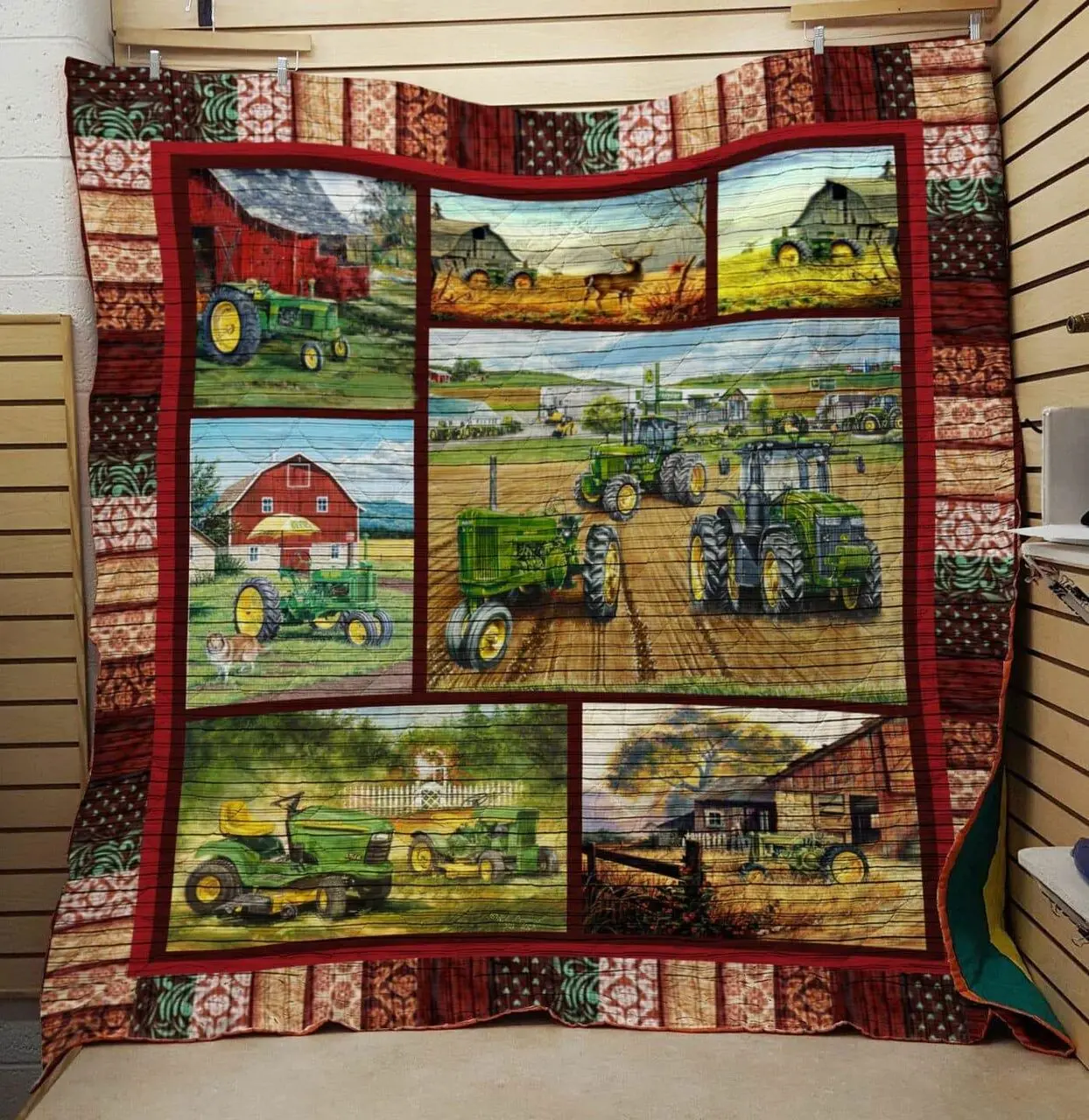 Tractor 19022296 3D Customized Quilt Blanket 965 and Home Decor
