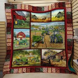 Tractor 19022296 3D Customized Quilt Blanket 965 and Home Decor