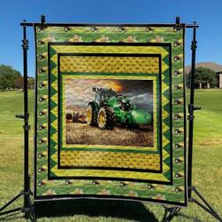Tractor HUR39074 3D Customized Quilt 2707 and Home Decor