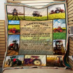 Tractor HUR8946 3D Customized Quilt 2307 and Home Decor