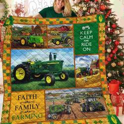 Tractor JFJ13893 3D Customized Quilt 2707 and Home Decor