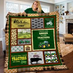 Tractor JFJ13896 3D Customized Quilt 2707 and Home Decor