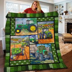 Tractor JFJ13898 3D Customized Quilt 2707 and Home Decor