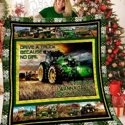 Tractor JFJ13901 3D Customized Quilt 2707 and Home Decor