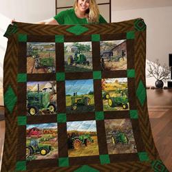 Tractor JFJ13903 3D Customized Quilt 2707 and Home Decor