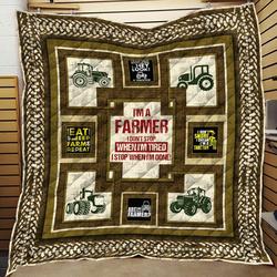 Tractor JFJ13904 3D Customized Quilt 2707 and Home Decor