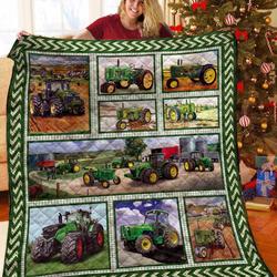 Tractors JFJ13910 3D Customized Quilt 2707 and Home Decor