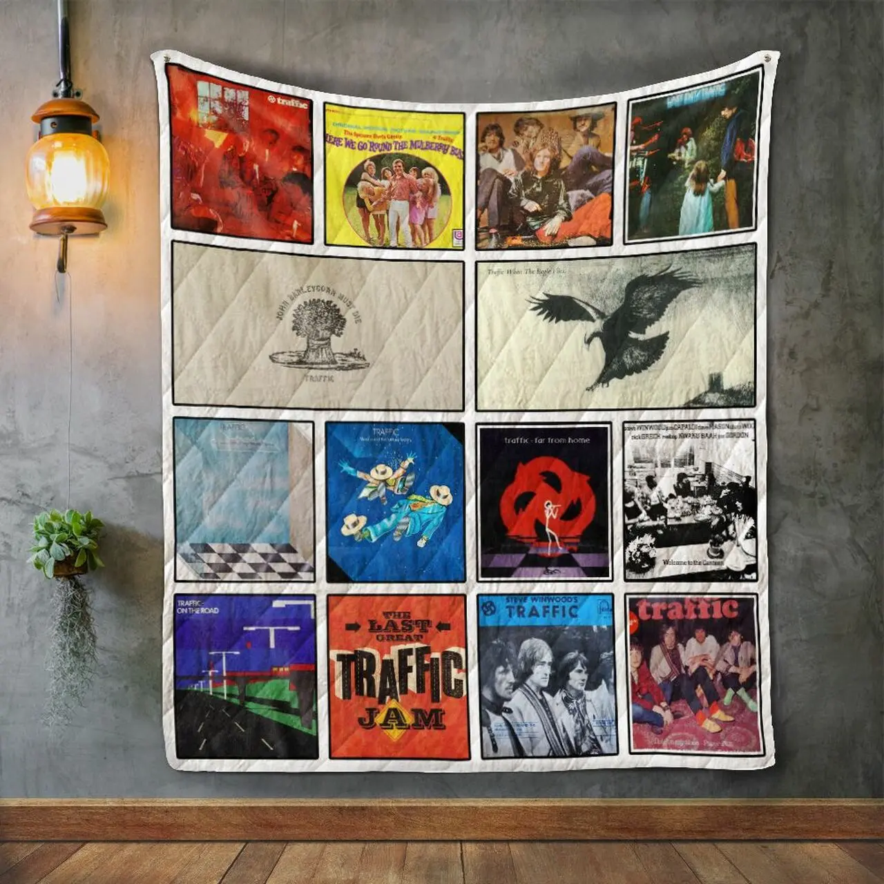 Traffic Quilt Blanket and Home Decor