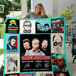 Trailer Park Boys Quilt Blanket Gift Ideas For Fans Loves Trailer Park Boys and Home Decor