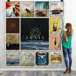 Train Albums Quilt Blanket 02 and Home Decor