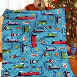 Train JFJ13918 3D Customized Quilt 2707 and Home Decor