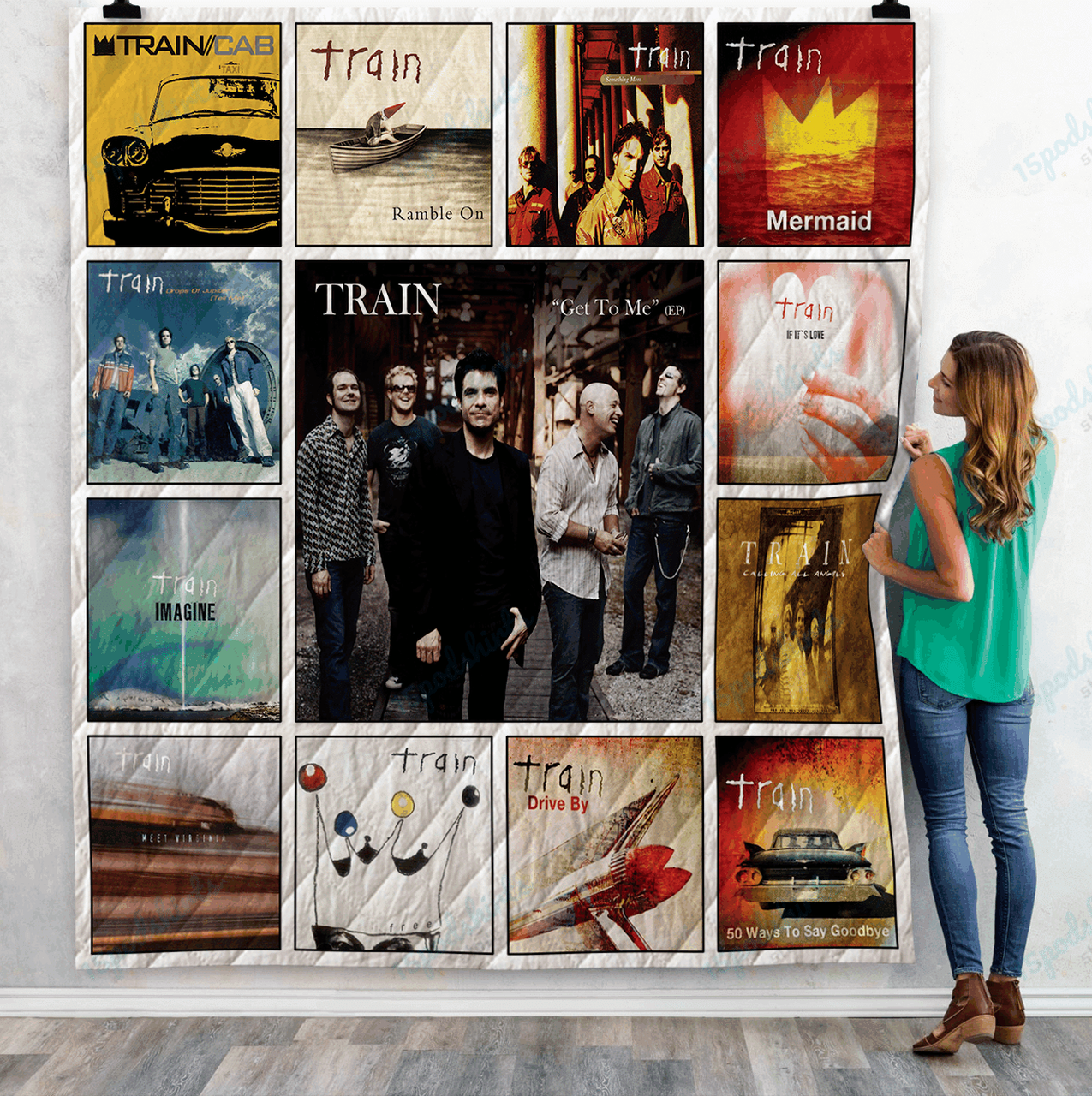 Train Singles Quilt Blanket Ver13 and Home Decor