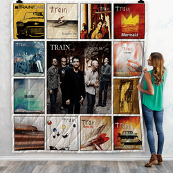 Train Singles Quilt Blanket Ver13 and Home Decor