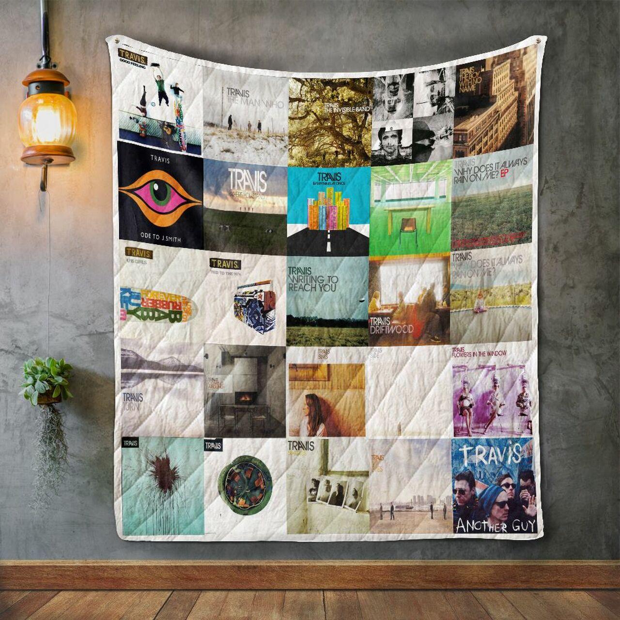 Travis Band Album Covers Quilt Blanket and Home Decor