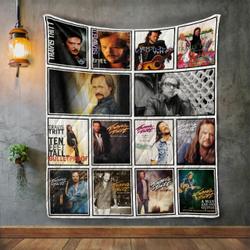 Travis Tritt Album Covers Quilt Blanket and Home Decor