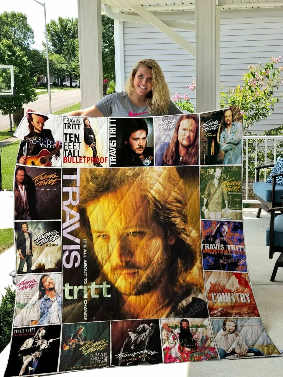 Travis Tritt Quilt Blanket 0850 and Home Decor