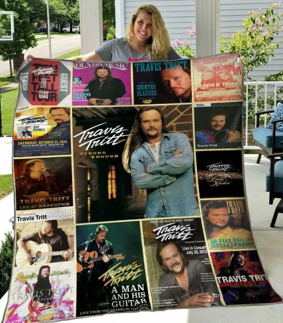 Travis Tritt Quilt Blanket Hvt080628 Quilt and Home Decor