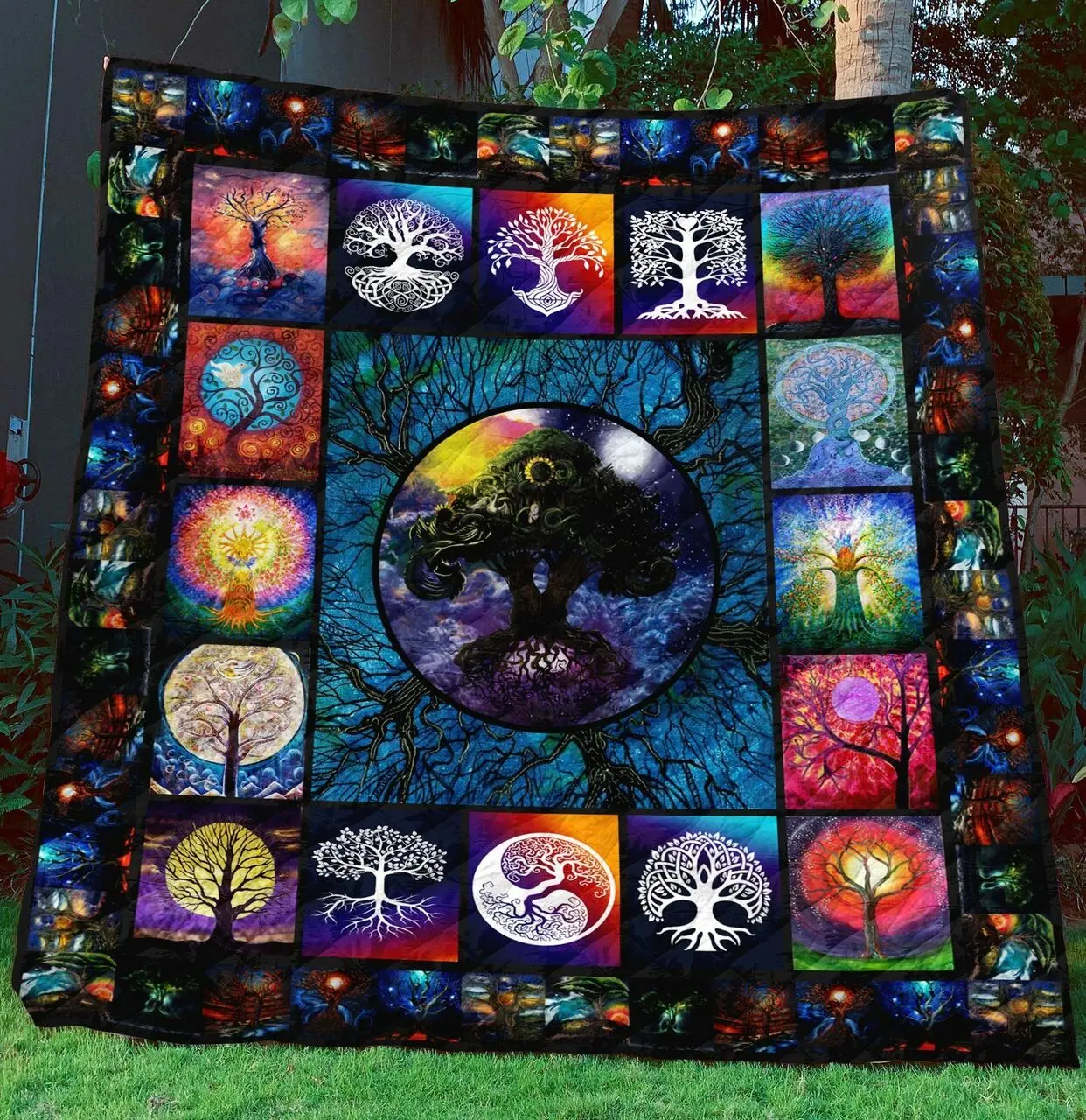 Tree O JFJ13997 3D Customized Quilt 2707 and Home Decor