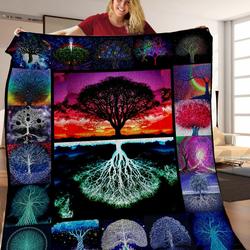 Tree O JFJ14002 3D Customized Quilt 2707 and Home Decor