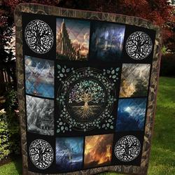 Tree Of World Ah Quilt Derqin and Home Decor