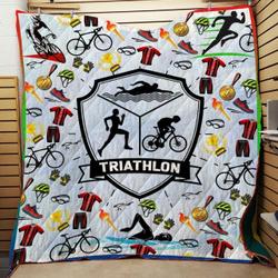 Triathlon - Quilt and Home Decor