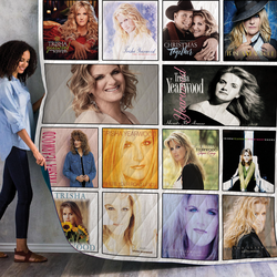 Trisha Yearwood Albums Quilt Blanket 01 and Home Decor
