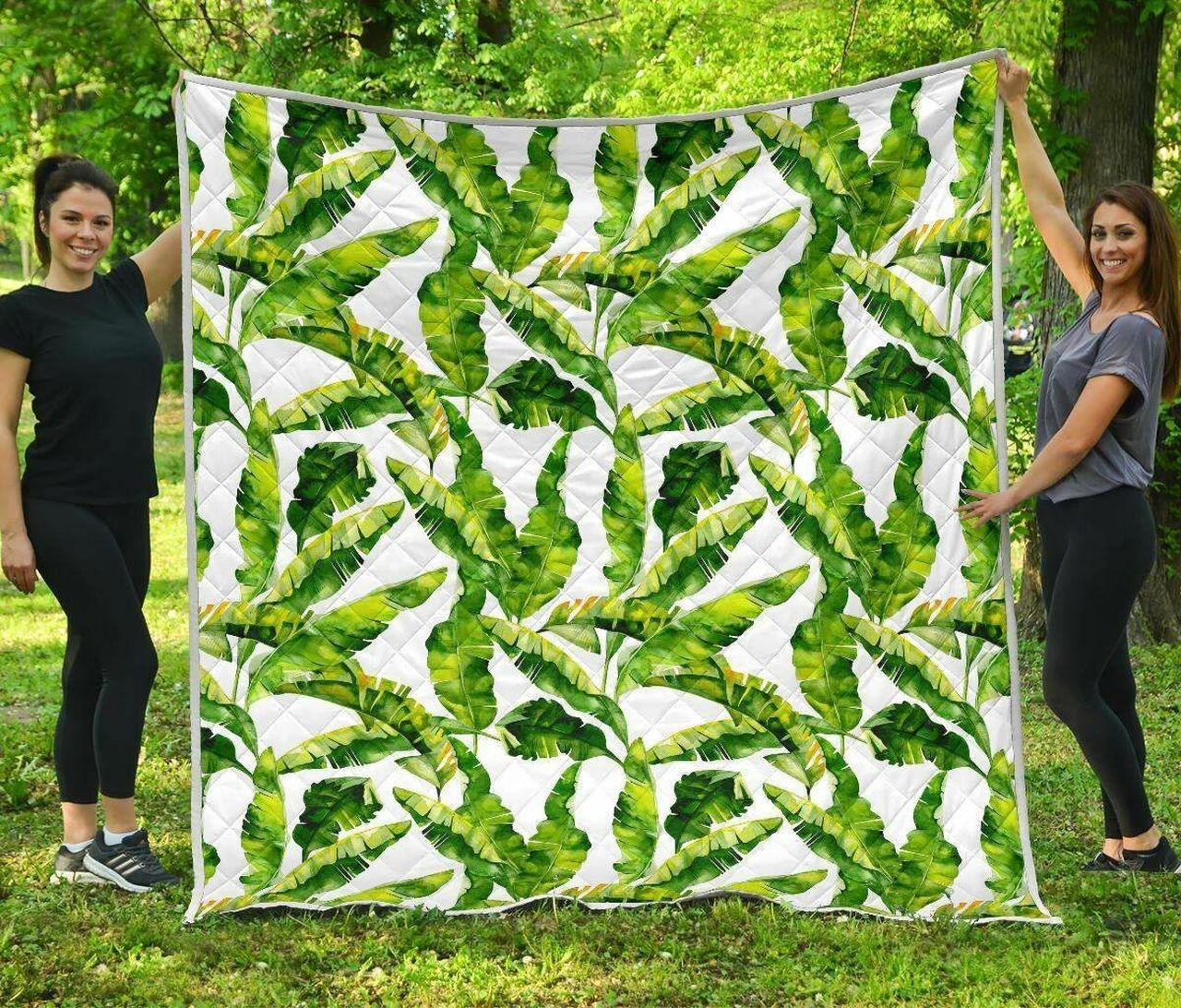 Tropical Banana Leaves Cl17100616Mdq Quilt Blanket and Home Decor