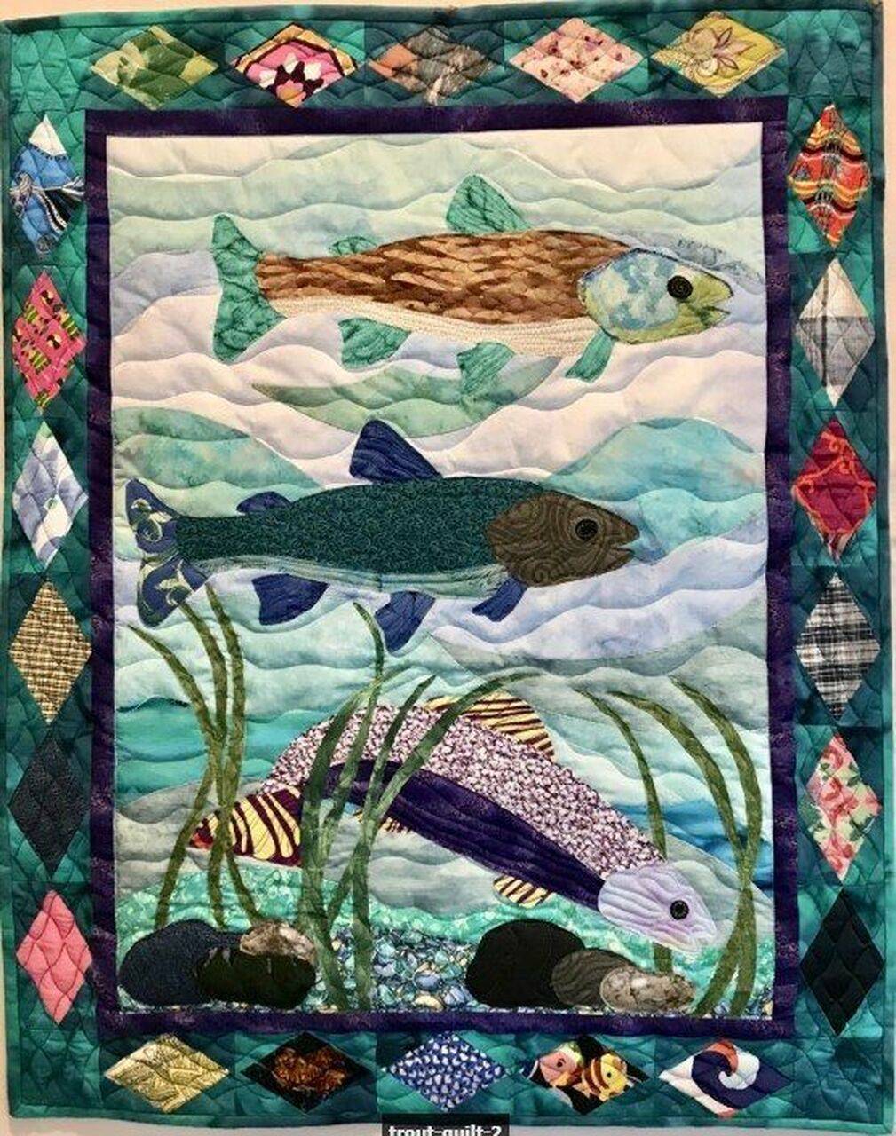 Trout HUR22995 3D Customized Quilt 2307 and Home Decor