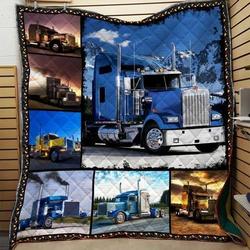 Truck Driver Printing Sx Quilt Derqyg and Home Decor