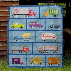 Truck Nn130506 Quilt Blanket and Home Decor