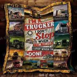 Trucker Cl22100536Mdq Quilt Blanket and Home Decor