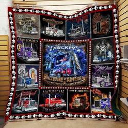 Trucker JFJ14038 3D Customized Quilt 2707 and Home Decor