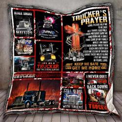 TruckerS Prayer Ah Quilt Derqav and Home Decor