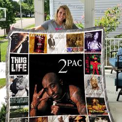 Tupac Shakur Albums Cover Poster Quilt and Home Decor
