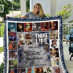 Tupac Shakur Quilt Blanket and Home Decor