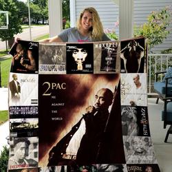 Tupac Shakur Quilt Blanket For Fans Ver 17 and Home Decor