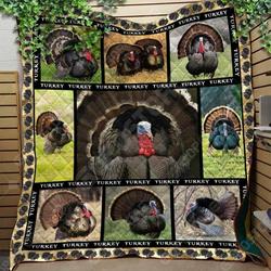 Turkey Bird Dancing Out Aww Ah Quilt Derqdo and Home Decor