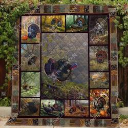 Turkey Bird Hunting ISOR629 3D Customized Quilt and Home Decor
