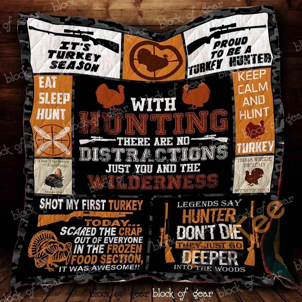 Turkey Hunting Blanket KC1707 Quilt and Home Decor