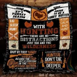 Turkey Hunting Hur Quilt jp and Home Decor