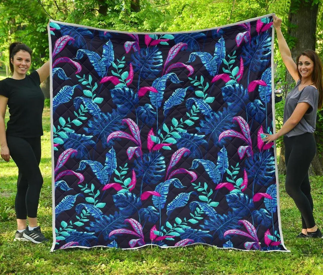 Turquoise Hawaii Tropical Cl17100646Mdq Quilt Blanket and Home Decor