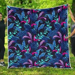 Turquoise Hawaii Tropical Cl17100646Mdq Quilt Blanket and Home Decor