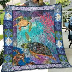 Turtle Bi190701B Tbg Quilt Blanket and Home Decor