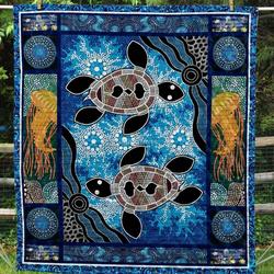 Turtle Bi290709C Quilt Blanket and Home Decor