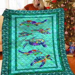 Turtle Blaket JFJ14265 3D Customized Quilt 2707 and Home Decor