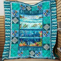 Turtle Blanket Full Printing 00091  Quilt and Home Decor