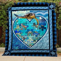 Turtle Blanket Kc1807 Quilt and Home Decor