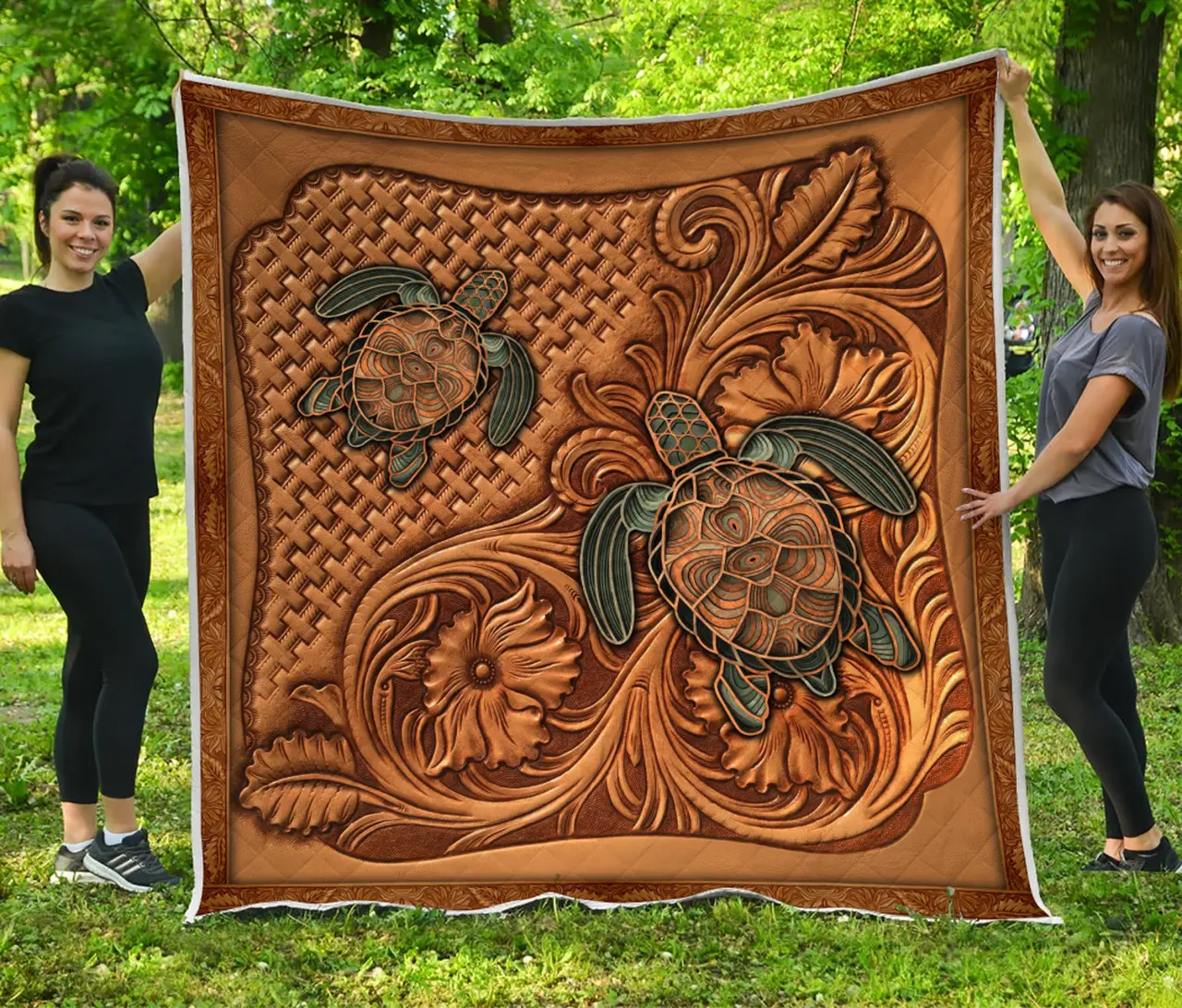 Turtle Blanket Quilt and Home Decor