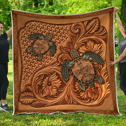 Turtle Blanket Quilt and Home Decor