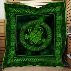 Turtle Celtic JFJ14097 3D Customized Quilt 2707 and Home Decor